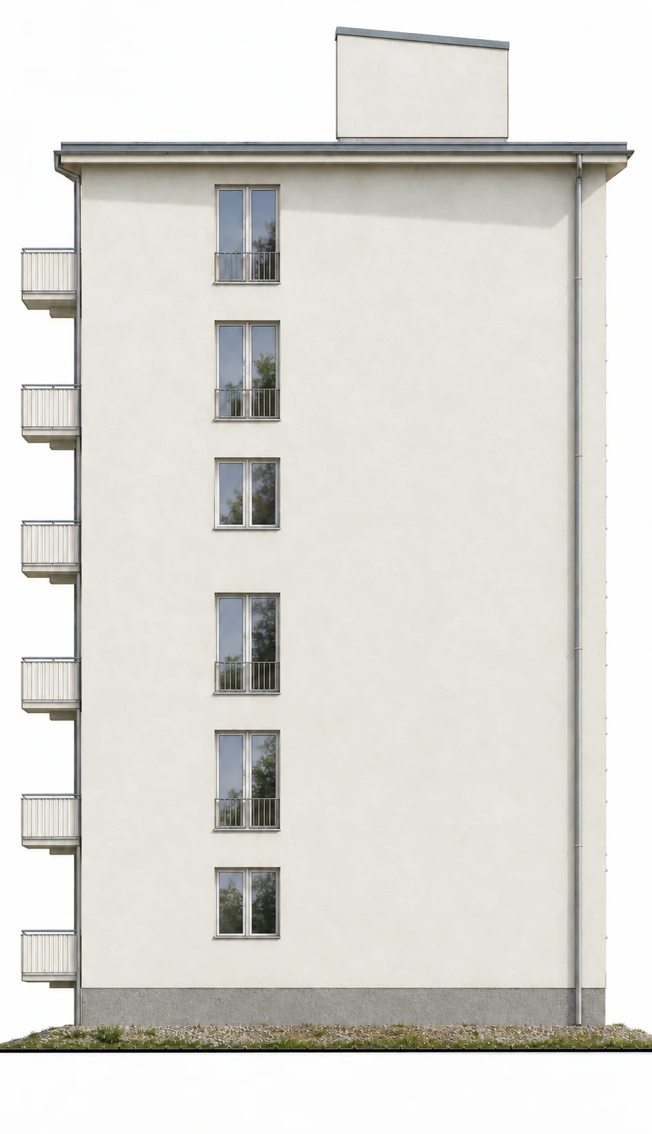 Bytový dům Hloubětín — vizualizace, pohled 2